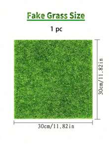1/3/5 peças Ladrilhos de Grama Artificial Verde Vívido, Ideal para Decoração DIY, Textura Realista e Efeito de Folha Detalhado, Perfeito para Projetos DIY, Presentes de Aniversário, Decorações de Feriados, Jardins de Fadas em Miniatura, Decorações de Natal e Páscoa - multicolorido - Visão 2