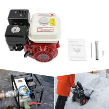 7.5HP 4-Stroke Petrol Engine Single Cylinder Air Cooled Gasoline Engine - Red - View 8