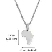 1pc Africa Map & Country Name Pendant Necklace, Suitable For Women And Men, Africa Map Jewelry, Nigeria, Ghana - Multicolor - View 23
