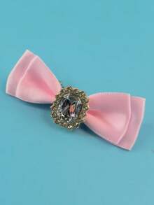 5pcs Assorted Color Large Size Pet Flower Headband, Pet Rhinestone Bow Tie Headpiece, Princess Style For Teddy, Valentine's Day - Multicolor - View 8