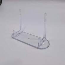 [8pcs/12pcs Clear Card Display Rack] Clear Card Display Rack Stand | Desktop Card Sleeve Storage For Back To School | Home & Room Decoration - Transparent - View 6