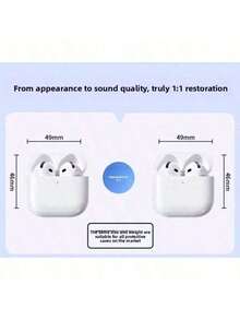 Wireless Bluetooth Earbuds Air5 For IPhone Android With Ultra Long Battery Life High Fidelity Sound Noise Cancelling Headphones Sport In Ear Earphones Travel / Commuting Running / Jogging HiFi Stereo Sound - 查看 7