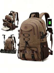 Large Capacity Lightweight Travel Backpack, Business Travel Carry-On Luggage Bag, Hiking Backpack, High School/College Student Backpack, Unisex Multi-Function Backpack - Multicolor - View 12