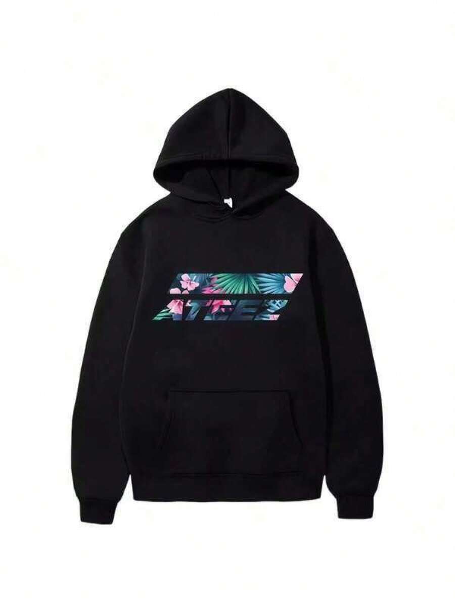 Men Outdoor Hoodies & Sweatshirts - Black - View 1