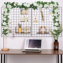 2 Stücke 78.7in künstliche weiße Rosenranke, Fake Blumen Girlande zum Aufhängen, Seide Rosenranke für Hochzeit, Party, Tischdekoration, Garten, Treppe. Geeignet für Valentinstag, Muttertag, Frühling, Geburtstag, Heimdekoration - Verschiedenfarbig - Übersicht 9