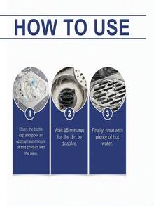 jakehoe Drain Cleaner - Convenient Household Drain Pipe Cleaner For Kitchen And Bathroom, Dissolves Various Debris, Leaves, And Grease - Powdery - View 10