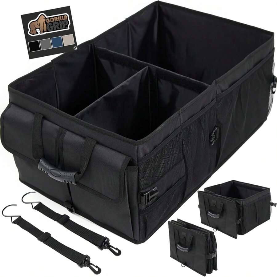 New, Robust Storage Box With Large Capacity, Suitable For Cars Or SUVs; Non-Slip, Waterproof And Foldable. - A - View 1