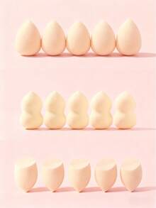 Versatile Makeup Sponge Set, Classic Water Drop & Gourd Shapes, Makeup Blending Sponges For Foundation, Powder, Concealer, Blush, Soft And Easy To Apply, Ideal Makeup Tools - Multicolor - View 9