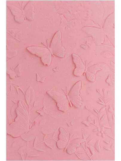 3D Embossing Folder For Card Making, Elegant Butterfly Texture Plastic Embossing Folders For Scrapbooking, Embossing Tool For Christmas DIY Crafts (Butterfly Patterns)