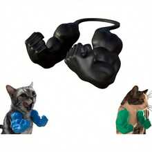 Creative Cat Muscle Arm 3D Printed Cat Neck Brace, Funny Pet Prop, Small Cat Birthday Party Supplies - Multicolor - View 15