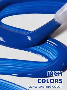 XEIJAYI 1瓶15毫升蓝色凝胶指甲油入门装，纯可卸免擦拭指甲油，适合所有季节 - 藍色 - 查看 5