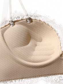 Women's White Lace Underwear, Anti-Sagging Sexy Minimalist Sexy Bra, New Bestselling Lift-Up Bra, Suitable For Flat Chest - White - View 7