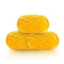 3pcs/150g Velvet Soft Yarn, Medium Thickness Knitting Yarn, Fluffy & Soft Polyester Knitting Yarn, Suitable For DIY Crafts, Knitting And Crocheting Scarves, Hats, Shoes, Bags, Cushions, Dolls, Blankets, Slippers, Handmade Crochet Projects - Multicolor - View 33