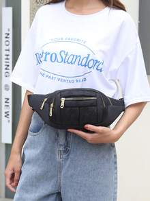 Unisex Multi-Functional Large Capacity Water-Resistant Waist Bag, Durable For Business And Construction Site Use (Pattern Randomly Cut)