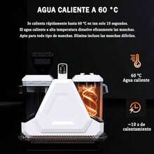 CY  1250W Aspiradora de Agua Limpiadora de Alfombras Portátil con 3 Cepillo y 2 Depósitos 14KPA Fuerte Succión y Descontaminación para Escaleras Sofá Asiento de Coche - Como se muestra en la figura - Ver 8