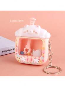 Funny Claw Machine Keychain, Mini Home Doll Catcher Doll, Small Plush Grabber Pendant Accessory - Multicolor - View 4