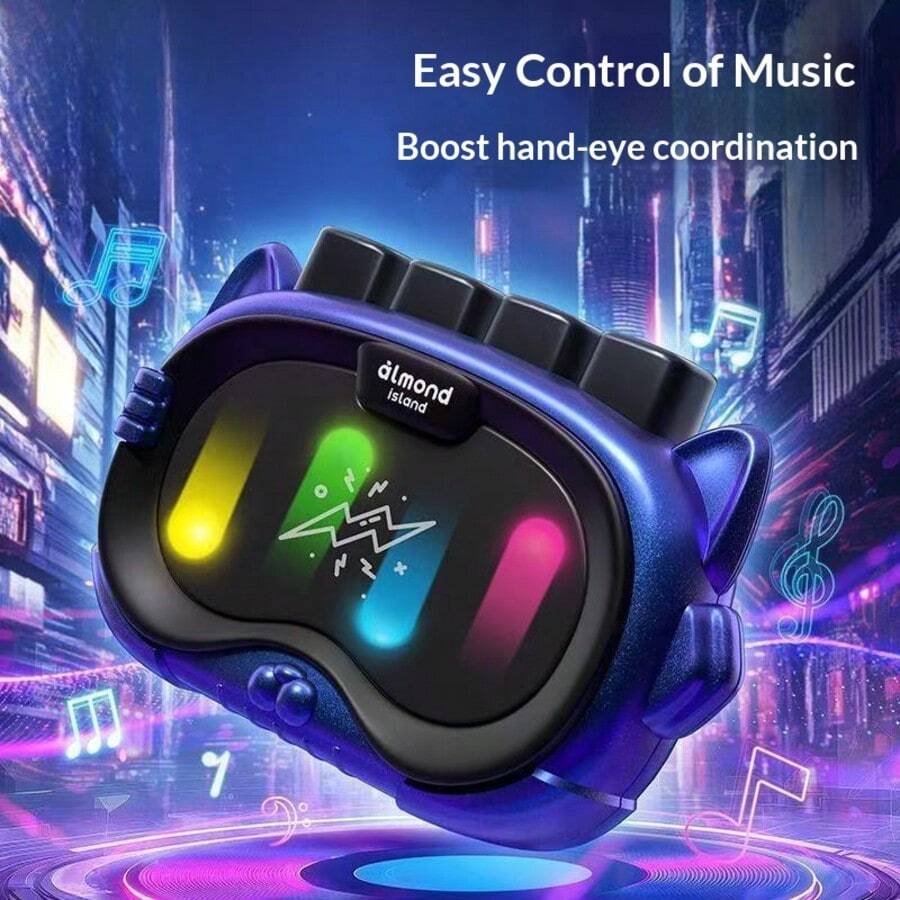 Máy chơi game cầm tay mini nhịp điệu, nhiều cấp độ nhạc nhịp điệu, thiết bị chơi game đa chế độ, lối chơi bậc thầy nhịp điệu giúp giảm căng thẳng, phụ kiện di động sáng tạo, đồ chơi để bàn cho người lớn giúp tập trung và tương tác, trò chơi phá băng trong bữa tiệc, quà tặng sinh nhật/Giáng sinh/Lễ Phục sinh/Năm mới/Ngày Valentine.