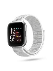 chinbersky 尼龙环形表带，兼容 Fitbit Versa 2、Fitbit Versa Lite、Fitbit Versa Band，柔软可调节透气替换表带，男女通用 - For Versa 2 - 查看 17