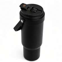 陶瓷内胆保温旅行杯，带吸管，防漏真空隔热，适用于茶和咖啡。保冷12-24小时/保热6-12小时。防滑底座，方便携带，适合办公室、汽车和通勤使用。是送给女士、男士和学生的理想礼物。 - 彩色 - 查看 17