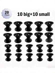 10/20pcs No Heat Hair Curlers, Silicone Bell-Shaped Hair Curlers, Easy To Curl All Hair Types, Women Home Hair Styling Accessories, Damage-Free, Easy To Use - Multicolor - View 9