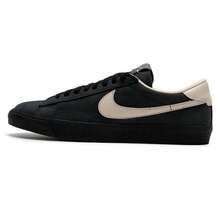 Nike New Blazer Men's Classic Low-Top Sneakers Retro Casual Shoes - Black and White - View 5
