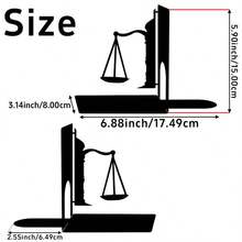 1pc Iron Geometric Metal Book Stand, Minimalist Decorative Book Holder Suitable For Study, Living Room, Bedroom, Office, Cafe, Decorative Craft - Black - View 11