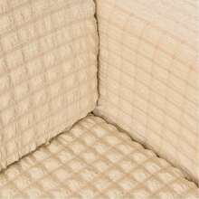 Modern Style Polyester Fiber Solid Color Bubble Gauze Simple Style Elastic All-Inclusive Lace Design Sofa Cover, All Seasons Scratch Resistant Elastic Living Room Sofa Cover Pet Anti-Dirty Universal Sofa Protector Home Decoration - 黃色 - 查看 4