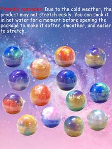 Mini Slime,Galaxy Slime Party Favors,Pretty Stretchy & Non-Sticky Galaxy Slime Pack,Stretchy Slime Kit For Classroom Prizes,Christmas Stocking Stuffers,Goodie Bag Stuffers,Easter Basket Stuffers,Party Supplies,Party Supplies,Birthday Gift - Multicolor - View 11