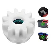 Yuunaie 1/2/4pcs Replacement Gear For O-Cedar Easy Wring 1/2 Bucket Spin Mop System, Easy Assembly High Quality Mop Bucket Accessories, Suitable For Kitchen, Bathroom Cleaning, Student Supplies - White - View 13
