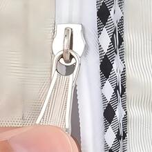 1件通用滾筒洗衣機防塵罩，防水防紫外線防塵罩，銀色塗層印花PEVA材質全自動洗衣機罩，印花拉鍊滾筒洗衣機罩布，防紫外線防塵防水，扣環設計適用於8.5-10kg洗衣機 - 彩色 - 查看 11
