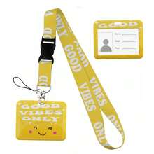 Cute Cat Cartoon Card Holder, ID Card Lanyard, Phone Strap, Key Chain, Neck Strap, Keychain, Bag Charm, Gift For Friends, Sisters, Teachers - Multicolor - View 8