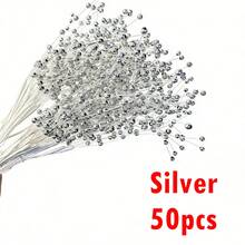 3mm Mini Pearl Beads Spray, EORTA Handmade Pearl Bead Garland For DIY Floral Bouquet Decor, Home Party Wedding Christmas Wreath Tabletop Floral Arrangement - White - View 21