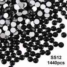 SS6 2MM-SS30 6.4MM, 7 Sizes, Non-Hot Fix, Adhesive Round Flat Bottom Glass Crystal Rhinestones, Multi-Color Crystal Gemstone Jewelry Beads DIY Glass Stone Diamond Design Accessories, Glitter Nail Art Stickers Decoration, Suitable For Phone Cases, Clothes, Bags, Shoes, Crafts - Multicolor - View 40