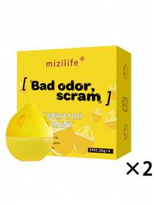 3/4/6/8pcs Deodorizing & Freshening Preservative, Containing Lemon Essential Oil And Limonene. Decompose Or Neutralize Decaying Substances, Effectively Reduce Odor In Sealed Furniture And Appliances (E.G. Refrigerator, Freezer, Etc.). Egg-Shaped Design, Easy To Place. - Lemon Flavor - View 13