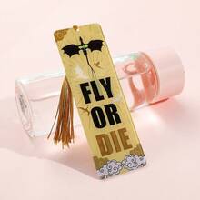 Marcapáginas creativo con diseño de Cuarto Ala - Marcapáginas de la historia del Caballero Dragón, suministros de lectura de acrílico con exquisitos borlas de seda, serie de marcapáginas de dragón gótico, el regalo de cumpleaños perfecto para amantes de los libros. - Rectángulo - Ver 7