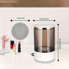 [Automatic Makeup Brush Cleaner] Automatic Makeup Brush Cleaner, Electric Brush Washer For Daily Use, Christmas Gift - Black - View 5