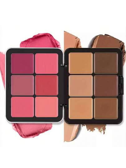 12色遮瑕&腮紅奶油調色板