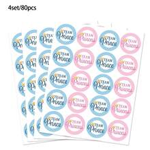 80pcs Gender Reveal Stickers For Boy Or Girl - A Set Of 80 Beautifully Designed Labels Suitable For Baby Shower And Gender Reveal Parties - Multicolor - View 15