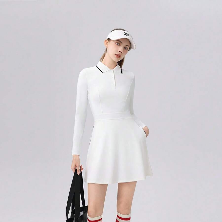 Women Active Dresses - White - View 1