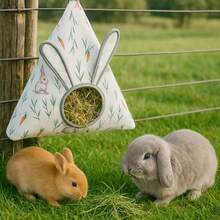 兔子喂食袋，兔子、仓鼠专用草料袋，悬挂式干草袋，宠物用品 - 彩色 - 查看 4