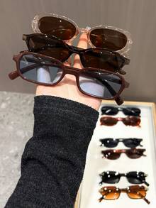 Bộ 9 chiếc kính gọng nhựa họa tiết da báo nhiều màu sắc, kiểu dáng hình học cổ điển dành cho nữ, phù hợp với nhiều hình dạng khuôn mặt, thích hợp cho các bữa tiệc lễ hội, hoạt động ngoài trời, phối đồ thời trang, đi học và các dịp khác. - 9 chiếc họa tiết da báo đen, cam và xanh dương - Xem 3