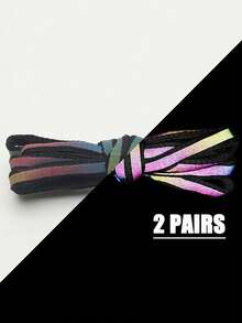 反光鞋带，可编织成手链，时尚运动鞋鞋带，个性化跑鞋替换鞋带 - 彩色 - 查看 25