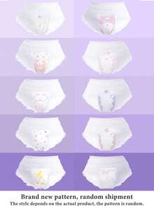 5/30pcs, Adjustable Protective Underwear, Panty-Style Sanitary Napkins, Period Panties, Disposable Underwear, Hook And Loop Design, Adjustable Waist, Super Absorbent, Patented Design, Fresh And Comfortable, 3D Protective Coverage, Leak-Proof, Breathable, Highly Absorbent, Odor Eliminating, Sleep Well All Night, Suitable For Business Trips, Menstruation, Postpartum, Post-Op, And Travel - White - Adjustable - View 10