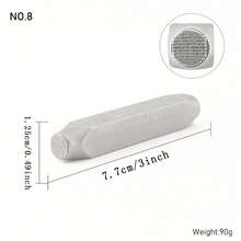 Square/Round Textured Punch Stamp Tools - DIY Jewelry Making Handcraft And Art Punching Kit, 12 Shapes Available