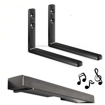 Soundbar Wall Mount Bracket – Easy To Install Universal Speaker Mount For TV, Anti-Drop Design, Saiyin And More Soundbars