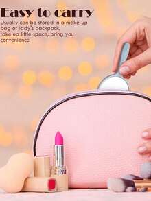 3pcs New Handheld Small Mirrors, Delicate Compact Makeup Mirrors, Portable Round Mirrors, Unisex, Suitable For Parties - Multicolor - View 5