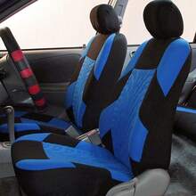 1-Seat, 2-Seat, 5-Seat Car Seat Covers, Embossed Craftsmanship, Suitable For All Seasons, Fit For Small & Medium Vehicles - Press Model - View 4