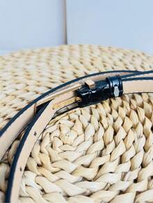 New Casual Minimalist PU Leather Belt, Versatile Accessory For Summer Dresses, Ins Style