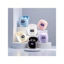 无线耳机 半入耳式设计 电量显示 音乐耳机 游戏耳机 超长续航 蓝牙耳机 适用于手机 - 彩色 - 查看 2