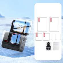 6pcs Tempered Glass Screen Protector + Lens Protector, Compatible With Insta360 Ace Pro Camera, 9H Hardness, Scratch-Resistant - 6pcs - View 4